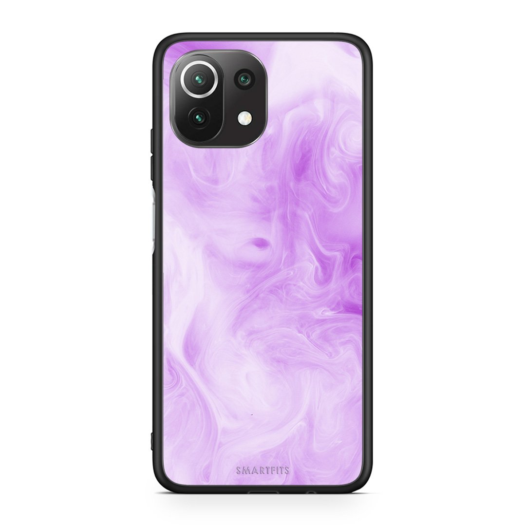 99 - Xiaomi 11 Lite/Mi 11 Lite Watercolor Lavender case, cover, bumper