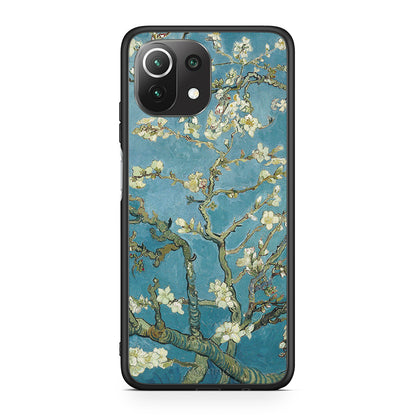 Xiaomi 11 Lite/Mi 11 Lite White Blossoms θήκη από τη Smartfits με σχέδιο στο πίσω μέρος και μαύρο περίβλημα | Smartphone case with colorful back and black bezels by Smartfits