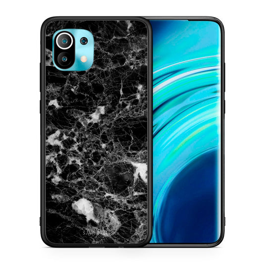 Θήκη Xiaomi Mi 11 Male Marble από τη Smartfits με σχέδιο στο πίσω μέρος και μαύρο περίβλημα | Xiaomi Mi 11 Male Marble case with colorful back and black bezels