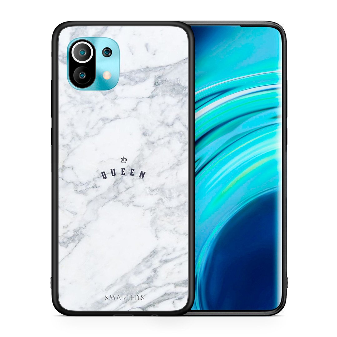 Θήκη Xiaomi Mi 11 Queen Marble από τη Smartfits με σχέδιο στο πίσω μέρος και μαύρο περίβλημα | Xiaomi Mi 11 Queen Marble case with colorful back and black bezels