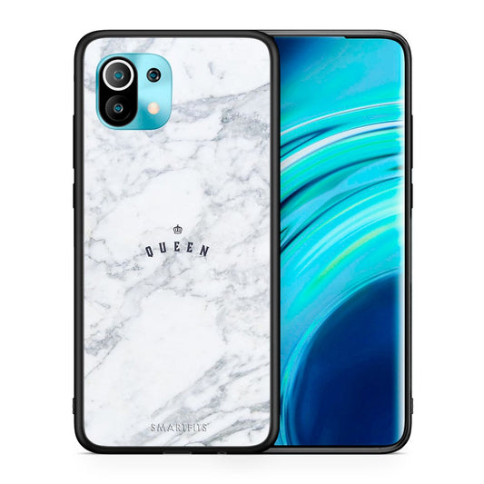 Θήκη Xiaomi Mi 11 Queen Marble από τη Smartfits με σχέδιο στο πίσω μέρος και μαύρο περίβλημα | Xiaomi Mi 11 Queen Marble case with colorful back and black bezels