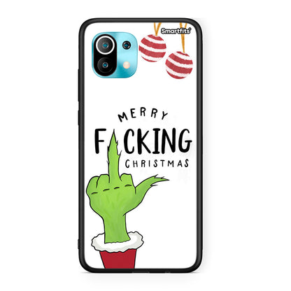 Xiaomi Mi 11 Merry F Xmas θήκη από τη Smartfits με σχέδιο στο πίσω μέρος και μαύρο περίβλημα | Smartphone case with colorful back and black bezels by Smartfits