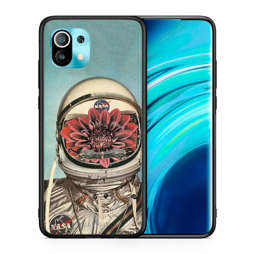 Θήκη Xiaomi Mi 11 Nasa Bloom από τη Smartfits με σχέδιο στο πίσω μέρος και μαύρο περίβλημα | Xiaomi Mi 11 Nasa Bloom case with colorful back and black bezels