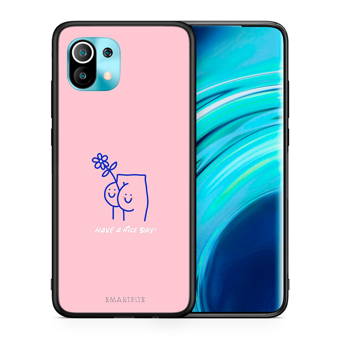 Θήκη Xiaomi Mi 11 Nice Day από τη Smartfits με σχέδιο στο πίσω μέρος και μαύρο περίβλημα | Xiaomi Mi 11 Nice Day case with colorful back and black bezels