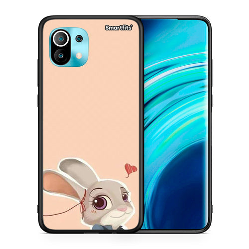 Θήκη Xiaomi Mi 11 Nick Wilde And Judy Hopps Love 2 από τη Smartfits με σχέδιο στο πίσω μέρος και μαύρο περίβλημα | Xiaomi Mi 11 Nick Wilde And Judy Hopps Love 2 case with colorful back and black bezels