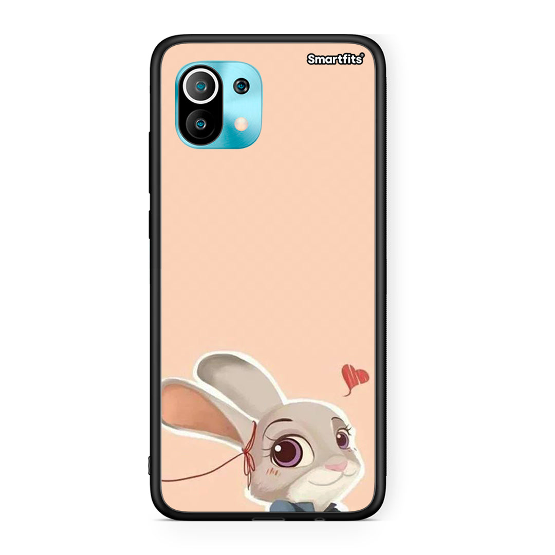 Xiaomi Mi 11 Nick Wilde And Judy Hopps Love 2 θήκη από τη Smartfits με σχέδιο στο πίσω μέρος και μαύρο περίβλημα | Smartphone case with colorful back and black bezels by Smartfits