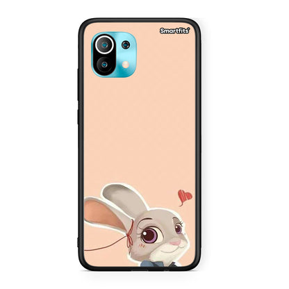 Xiaomi Mi 11 Nick Wilde And Judy Hopps Love 2 θήκη από τη Smartfits με σχέδιο στο πίσω μέρος και μαύρο περίβλημα | Smartphone case with colorful back and black bezels by Smartfits