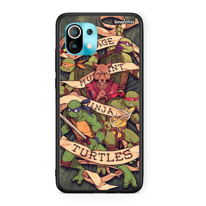 Xiaomi Mi 11 Ninja Turtles θήκη από τη Smartfits με σχέδιο στο πίσω μέρος και μαύρο περίβλημα | Smartphone case with colorful back and black bezels by Smartfits