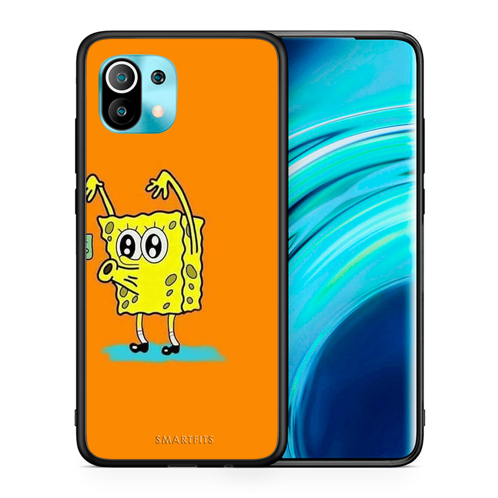 Θήκη Αγίου Βαλεντίνου Xiaomi Mi 11 No Money 2 από τη Smartfits με σχέδιο στο πίσω μέρος και μαύρο περίβλημα | Xiaomi Mi 11 No Money 2 case with colorful back and black bezels