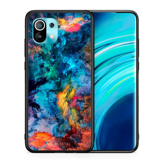 Θήκη Xiaomi Mi 11 Crayola Paint από τη Smartfits με σχέδιο στο πίσω μέρος και μαύρο περίβλημα | Xiaomi Mi 11 Crayola Paint case with colorful back and black bezels