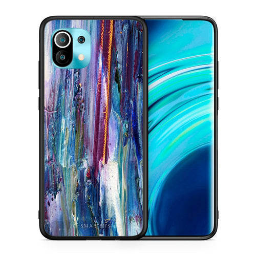 Θήκη Xiaomi Mi 11 Winter Paint από τη Smartfits με σχέδιο στο πίσω μέρος και μαύρο περίβλημα | Xiaomi Mi 11 Winter Paint case with colorful back and black bezels