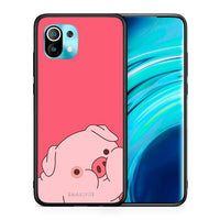 Thumbnail for Θήκη Αγίου Βαλεντίνου Xiaomi Mi 11 Pig Love 1 από τη Smartfits με σχέδιο στο πίσω μέρος και μαύρο περίβλημα | Xiaomi Mi 11 Pig Love 1 case with colorful back and black bezels