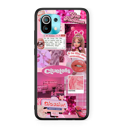 Xiaomi Mi 11 Pink Love Θήκη Αγίου Βαλεντίνου από τη Smartfits με σχέδιο στο πίσω μέρος και μαύρο περίβλημα | Smartphone case with colorful back and black bezels by Smartfits