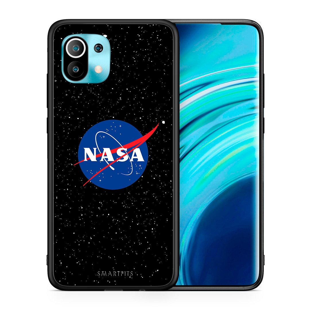 Θήκη Xiaomi Mi 11 NASA PopArt από τη Smartfits με σχέδιο στο πίσω μέρος και μαύρο περίβλημα | Xiaomi Mi 11 NASA PopArt case with colorful back and black bezels