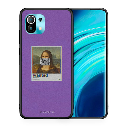 Θήκη Xiaomi Mi 11 Monalisa Popart από τη Smartfits με σχέδιο στο πίσω μέρος και μαύρο περίβλημα | Xiaomi Mi 11 Monalisa Popart case with colorful back and black bezels