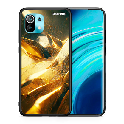 Θήκη Xiaomi Mi 11 Real Gold από τη Smartfits με σχέδιο στο πίσω μέρος και μαύρο περίβλημα | Xiaomi Mi 11 Real Gold case with colorful back and black bezels