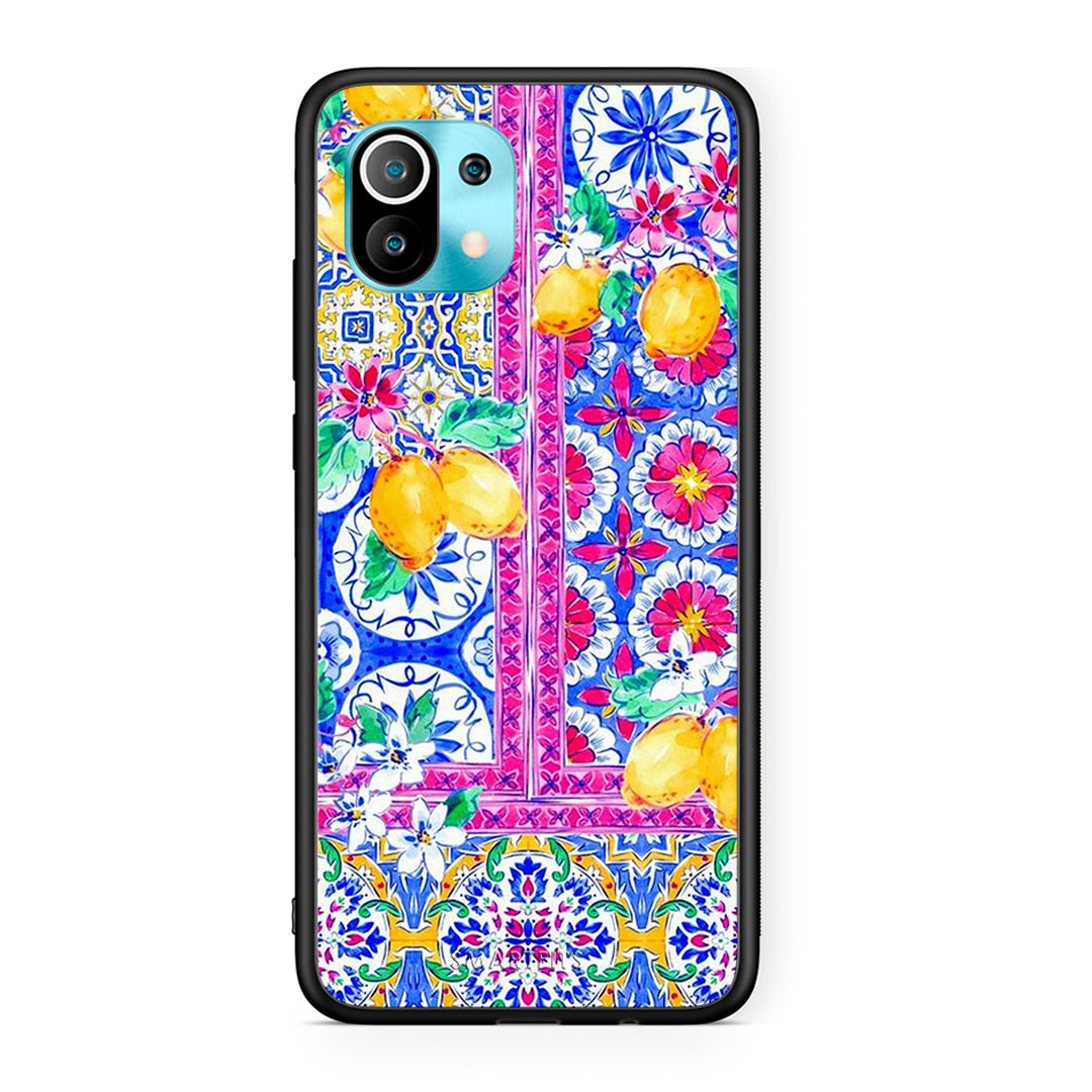 Xiaomi Mi 11 Retro Spring θήκη από τη Smartfits με σχέδιο στο πίσω μέρος και μαύρο περίβλημα | Smartphone case with colorful back and black bezels by Smartfits