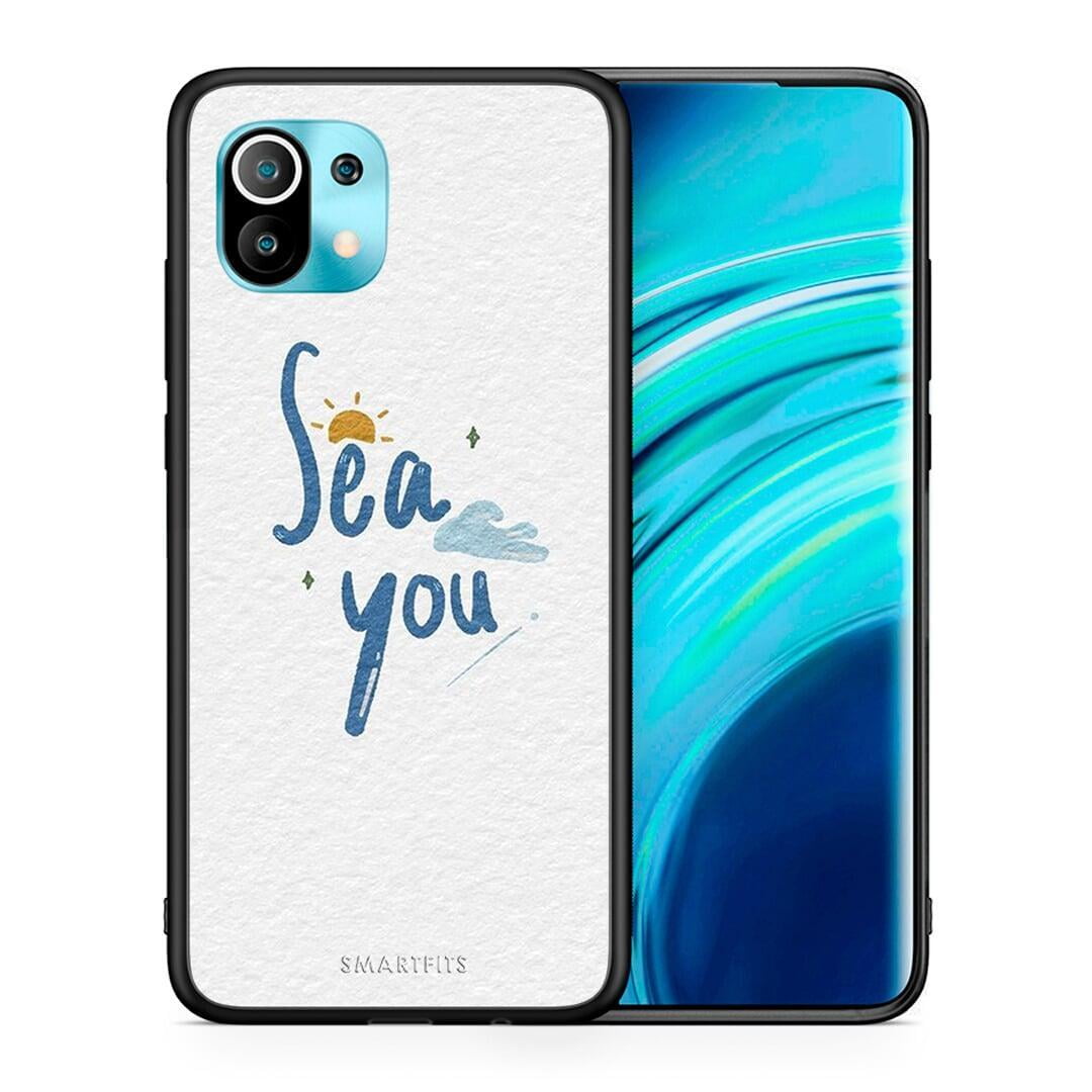 Θήκη Xiaomi Mi 11 Sea You από τη Smartfits με σχέδιο στο πίσω μέρος και μαύρο περίβλημα | Xiaomi Mi 11 Sea You case with colorful back and black bezels
