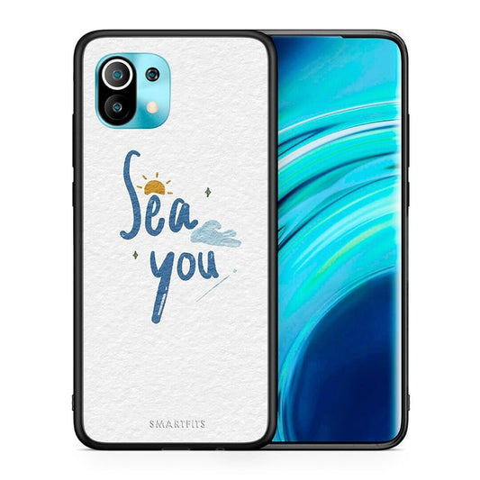 Θήκη Xiaomi Mi 11 Sea You από τη Smartfits με σχέδιο στο πίσω μέρος και μαύρο περίβλημα | Xiaomi Mi 11 Sea You case with colorful back and black bezels