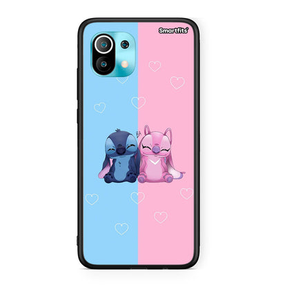 Xiaomi Mi 11 Stitch And Angel θήκη από τη Smartfits με σχέδιο στο πίσω μέρος και μαύρο περίβλημα | Smartphone case with colorful back and black bezels by Smartfits