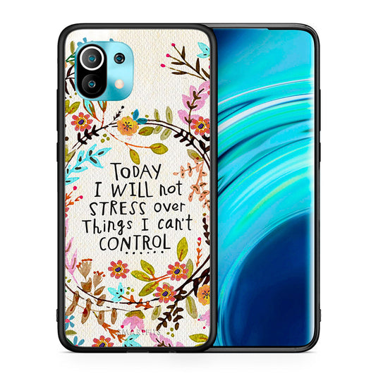 Θήκη Xiaomi Mi 11 Stress Over από τη Smartfits με σχέδιο στο πίσω μέρος και μαύρο περίβλημα | Xiaomi Mi 11 Stress Over case with colorful back and black bezels