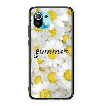 Xiaomi Mi 11 Summer Daisies Θήκη από τη Smartfits με σχέδιο στο πίσω μέρος και μαύρο περίβλημα | Smartphone case with colorful back and black bezels by Smartfits