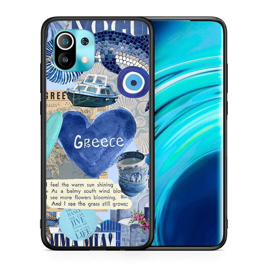 Θήκη Xiaomi Mi 11 Summer In Greece από τη Smartfits με σχέδιο στο πίσω μέρος και μαύρο περίβλημα | Xiaomi Mi 11 Summer In Greece case with colorful back and black bezels