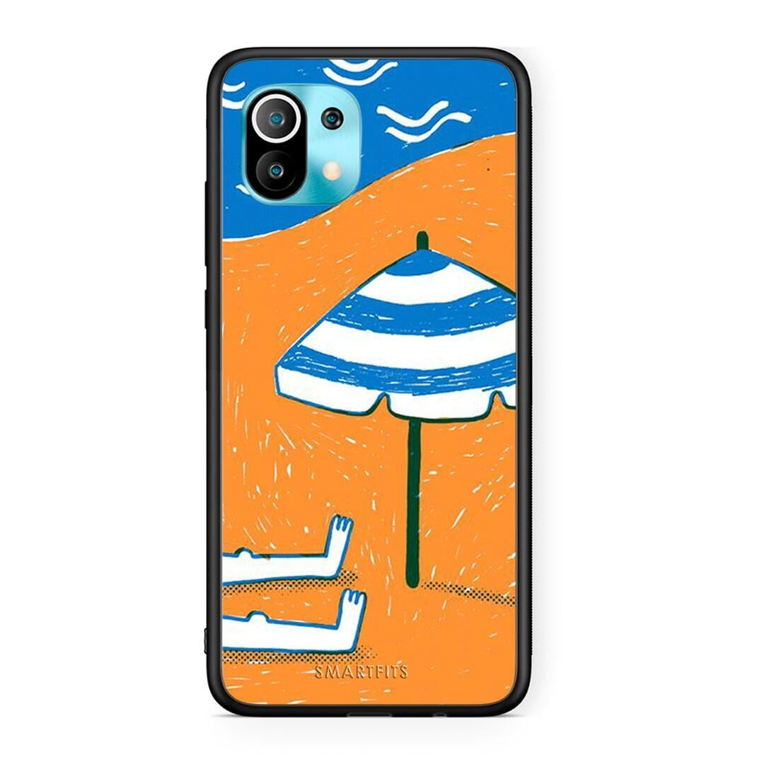 Xiaomi Mi 11 Summering Θήκη από τη Smartfits με σχέδιο στο πίσω μέρος και μαύρο περίβλημα | Smartphone case with colorful back and black bezels by Smartfits