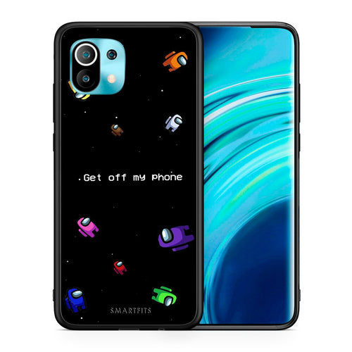 Θήκη Xiaomi Mi 11 AFK Text από τη Smartfits με σχέδιο στο πίσω μέρος και μαύρο περίβλημα | Xiaomi Mi 11 AFK Text case with colorful back and black bezels