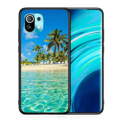 Θήκη Xiaomi Mi 11 Tropical Vibes από τη Smartfits με σχέδιο στο πίσω μέρος και μαύρο περίβλημα | Xiaomi Mi 11 Tropical Vibes case with colorful back and black bezels