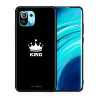 Thumbnail for Θήκη Xiaomi Mi 11 King Valentine από τη Smartfits με σχέδιο στο πίσω μέρος και μαύρο περίβλημα | Xiaomi Mi 11 King Valentine case with colorful back and black bezels