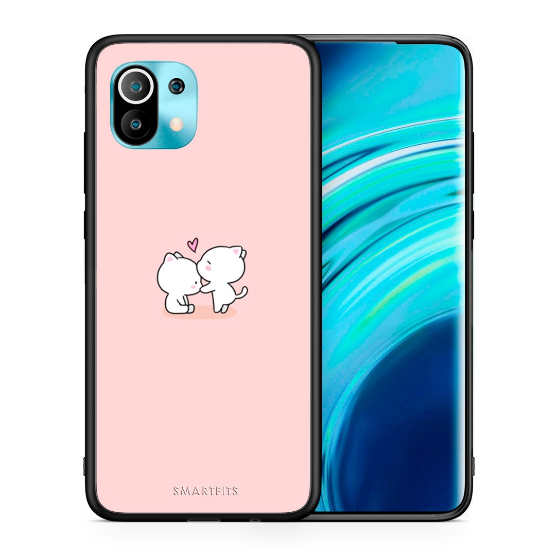Θήκη Xiaomi Mi 11 Love Valentine από τη Smartfits με σχέδιο στο πίσω μέρος και μαύρο περίβλημα | Xiaomi Mi 11 Love Valentine case with colorful back and black bezels