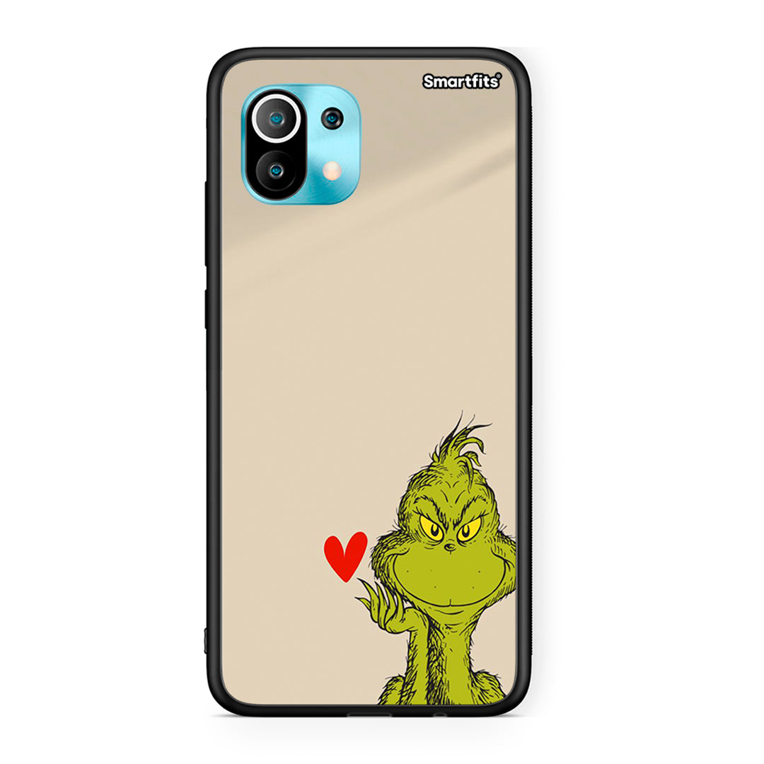Xiaomi Mi 11 Xmas Grinch θήκη από τη Smartfits με σχέδιο στο πίσω μέρος και μαύρο περίβλημα | Smartphone case with colorful back and black bezels by Smartfits