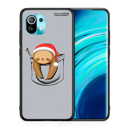 Θήκη Xiaomi Mi 11 Xmas Zzzz από τη Smartfits με σχέδιο στο πίσω μέρος και μαύρο περίβλημα | Xiaomi Mi 11 Xmas Zzzz case with colorful back and black bezels