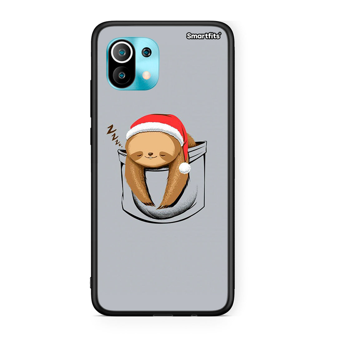Xiaomi Mi 11 Xmas Zzzz θήκη από τη Smartfits με σχέδιο στο πίσω μέρος και μαύρο περίβλημα | Smartphone case with colorful back and black bezels by Smartfits