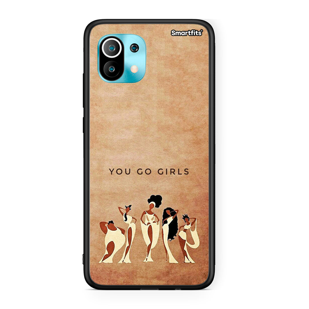 Xiaomi Mi 11 You Go Girl θήκη από τη Smartfits με σχέδιο στο πίσω μέρος και μαύρο περίβλημα | Smartphone case with colorful back and black bezels by Smartfits