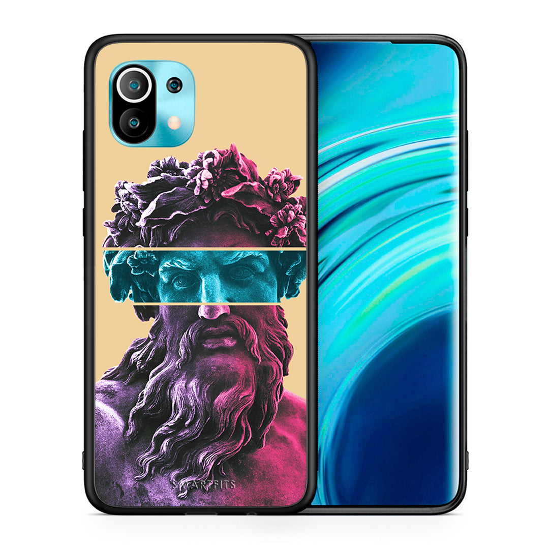 Θήκη Αγίου Βαλεντίνου Xiaomi Mi 11 Zeus Art από τη Smartfits με σχέδιο στο πίσω μέρος και μαύρο περίβλημα | Xiaomi Mi 11 Zeus Art case with colorful back and black bezels