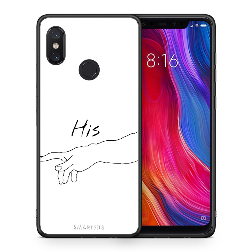 Θήκη Αγίου Βαλεντίνου Xiaomi Mi 8 Aeshetic Love 2 από τη Smartfits με σχέδιο στο πίσω μέρος και μαύρο περίβλημα | Xiaomi Mi 8 Aeshetic Love 2 case with colorful back and black bezels
