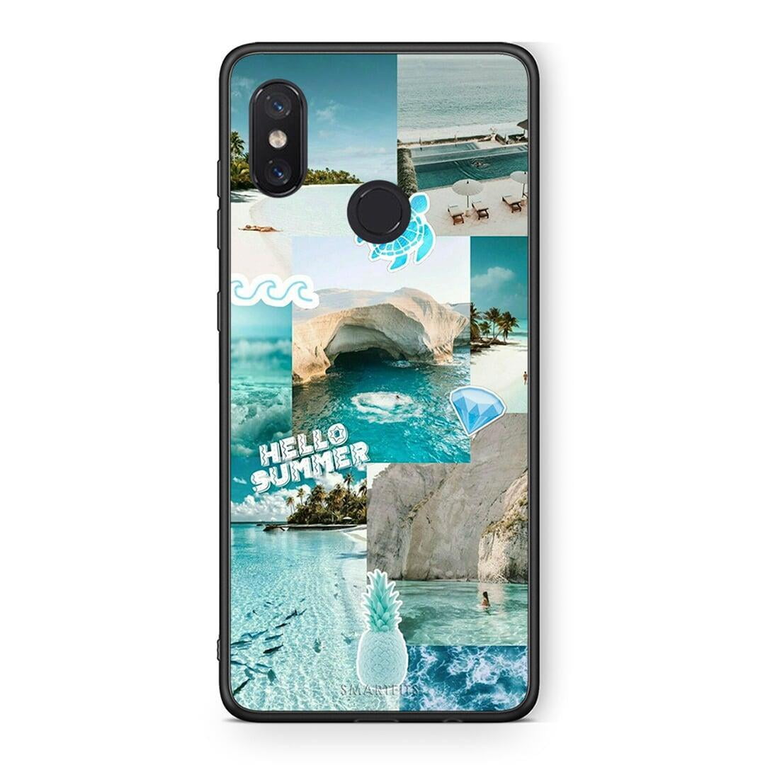 Xiaomi Mi 8 Aesthetic Summer Θήκη από τη Smartfits με σχέδιο στο πίσω μέρος και μαύρο περίβλημα | Smartphone case with colorful back and black bezels by Smartfits