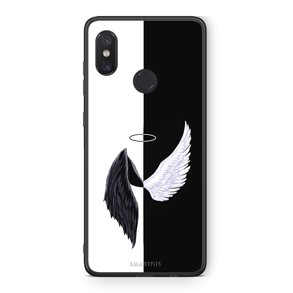 Xiaomi Mi 8 Angels Demons θήκη από τη Smartfits με σχέδιο στο πίσω μέρος και μαύρο περίβλημα | Smartphone case with colorful back and black bezels by Smartfits