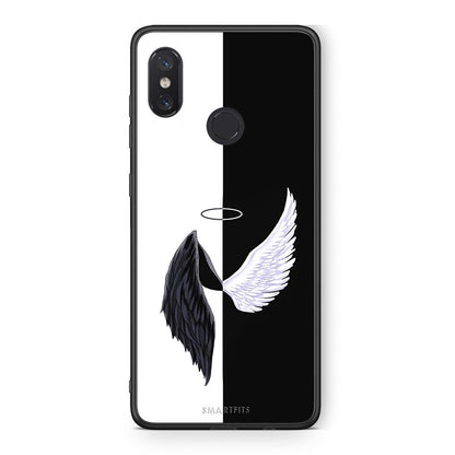 Xiaomi Mi 8 Angels Demons θήκη από τη Smartfits με σχέδιο στο πίσω μέρος και μαύρο περίβλημα | Smartphone case with colorful back and black bezels by Smartfits