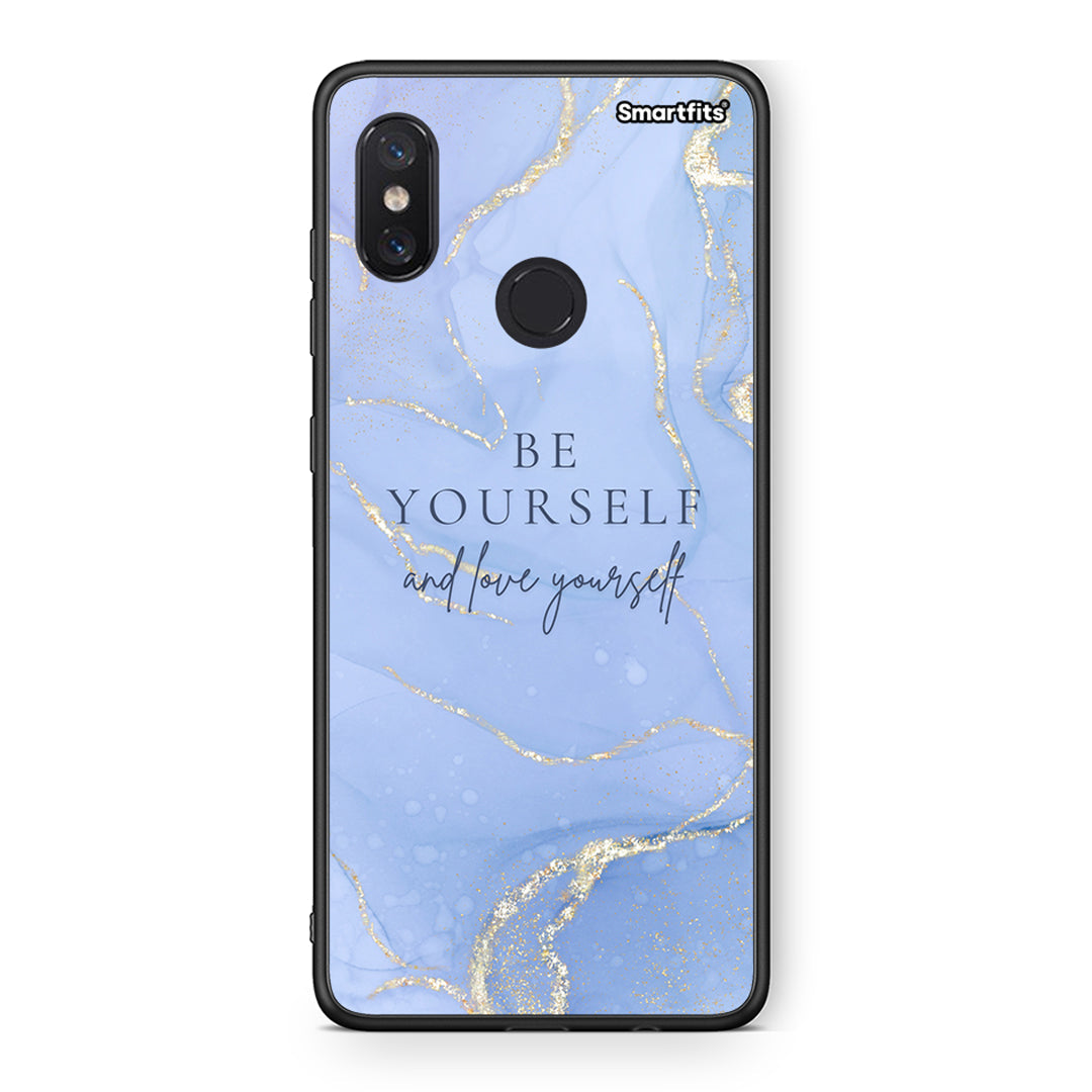 Xiaomi Mi 8 Be Yourself θήκη από τη Smartfits με σχέδιο στο πίσω μέρος και μαύρο περίβλημα | Smartphone case with colorful back and black bezels by Smartfits