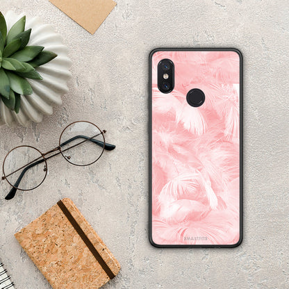 Boho Pink Feather - Xiaomi Mi 8 θήκη