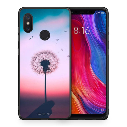 Θήκη Xiaomi Mi 8 Wish Boho από τη Smartfits με σχέδιο στο πίσω μέρος και μαύρο περίβλημα | Xiaomi Mi 8 Wish Boho case with colorful back and black bezels
