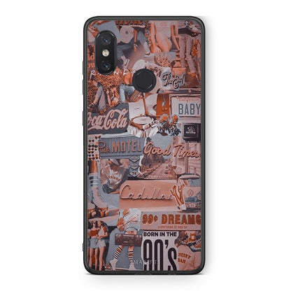 Xiaomi Mi 8 Born In 90s θήκη από τη Smartfits με σχέδιο στο πίσω μέρος και μαύρο περίβλημα | Smartphone case with colorful back and black bezels by Smartfits