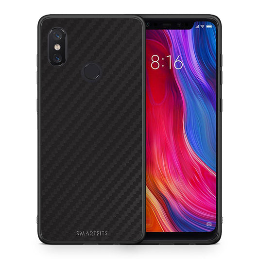 Θήκη Xiaomi Mi 8 Carbon Black από τη Smartfits με σχέδιο στο πίσω μέρος και μαύρο περίβλημα | Xiaomi Mi 8 Carbon Black case with colorful back and black bezels