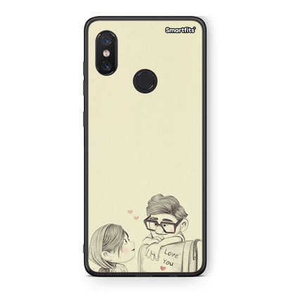 Xiaomi Mi 8 Carl And Ellie θήκη από τη Smartfits με σχέδιο στο πίσω μέρος και μαύρο περίβλημα | Smartphone case with colorful back and black bezels by Smartfits