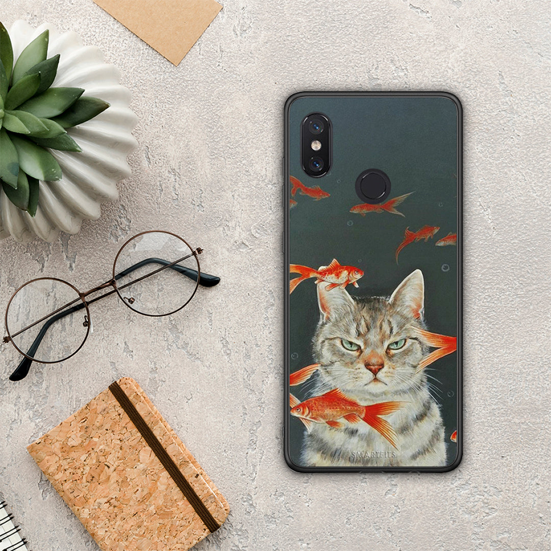 Cat Goldfish - Xiaomi Mi 8 θήκη