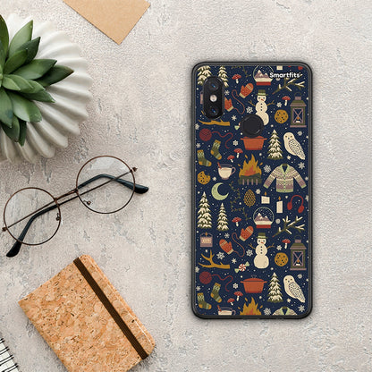 Christmas Elements - Xiaomi Mi 8 θήκη