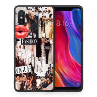 Thumbnail for Θήκη Αγίου Βαλεντίνου Xiaomi Mi 8 Collage Fashion από τη Smartfits με σχέδιο στο πίσω μέρος και μαύρο περίβλημα | Xiaomi Mi 8 Collage Fashion case with colorful back and black bezels